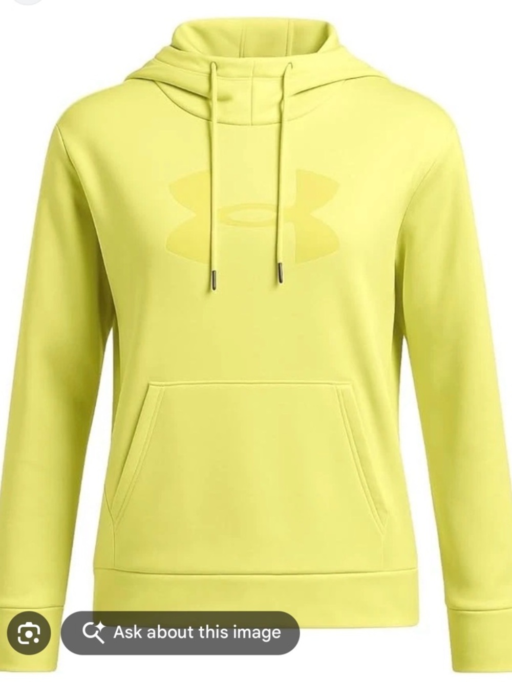 Under Armour women Yellow Pullover Hoodie
